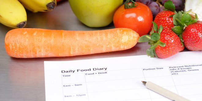 keeping a food journal