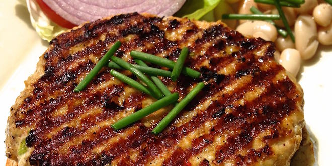 turkey white bean burger