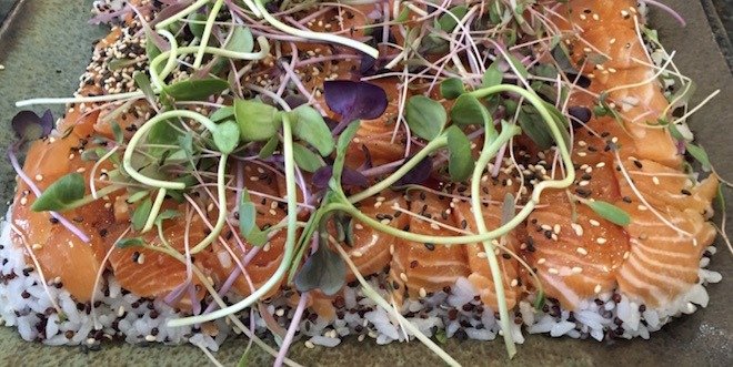 salmon sushi