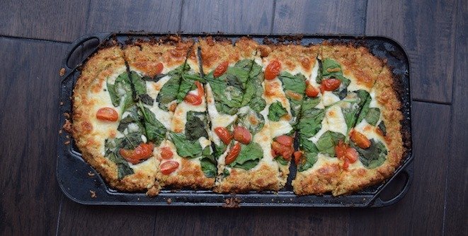 Cauliflower pizza crust
