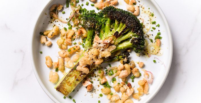 broccoli and white beans