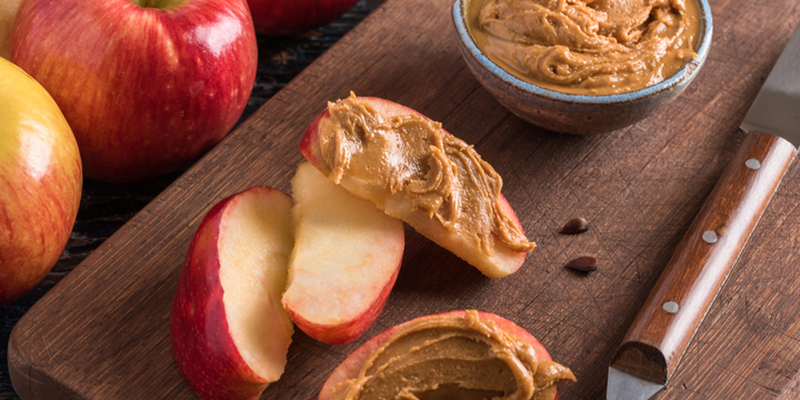 Peanut Butter on Apple Slices